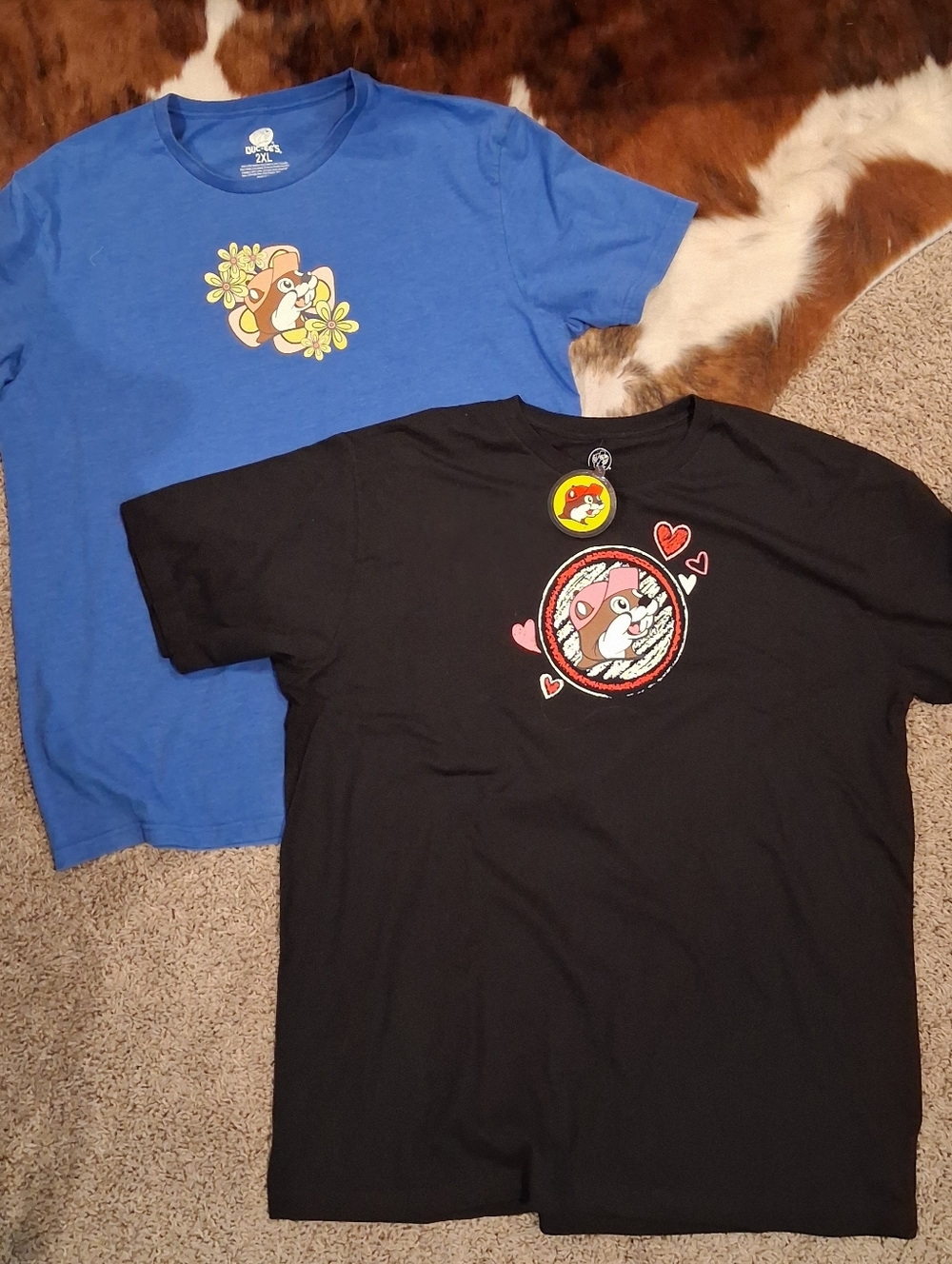 2 BUC-EES Tshirts Sz 2XL Retired Designs